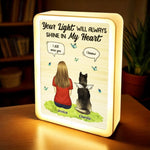 Custom Name Pet Memorial Gifts - Personalized Mirror LED Light