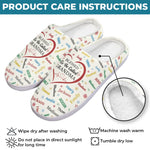 Custom Name Blessed Grandma Gifts - Personalized Fluffy Slipper