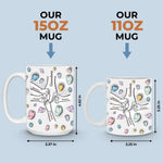 Custom Name Grandma Butterfly Gifts - Personalized Mug