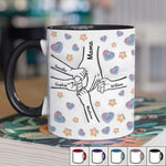 Custom Name Family Gifts for Mom - Personalized Accent Mugs