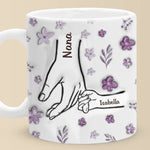 Custom Name Family Hands Gifts for Mom - Personalized Mugs