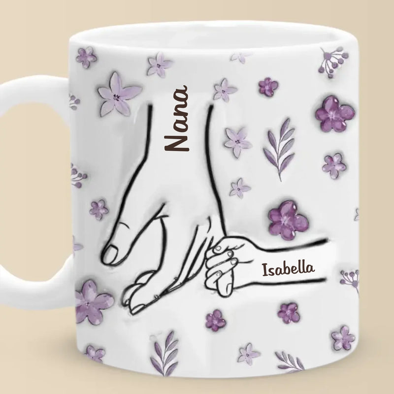 Custom Name Family Hands Gifts for Mom - Personalized Mugs