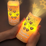 Custom Name Grandkids Family Tree Gifts for Grandparents - Personalized Projector LED Candle