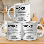 Custom Name Woke Definition Gifts - Personalized Mugs