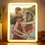 Custom Couple Photo Romantic Decor - Personalized Mirror LED Light