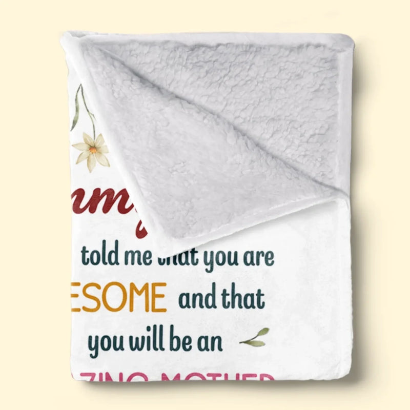 Custom Name World's Best Mommy Gifts for Mom - Personalized Blanket