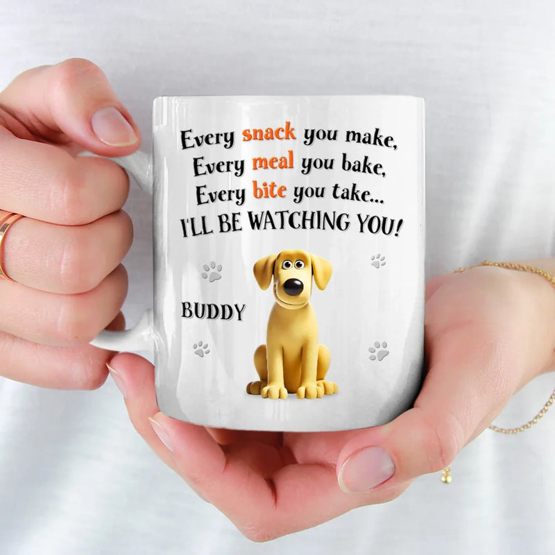 Can’t Eat Alone With Us Around - Dog Personalized Custom Mug - Gift For Pet Owners, Pet Lovers