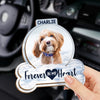 Custom Photo I Will Carry You With Me - Memorial Personalized Custom Car Visor Clip - Sympathy Gift For Pet Owners, Pet Lovers