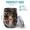 Life’s Better With A Book In Hand - Personalized Custom Wine Tumbler - Gift For Book Lovers