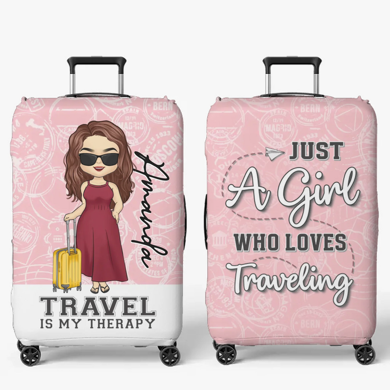 Custom Name Travel Gifts for Women - Personalized Luggage Cover
