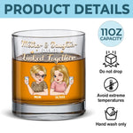 Custom Name Mother Daughter Gifts - Personalized Whiskey Glass
