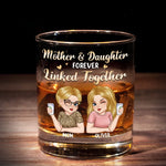 Custom Name Mother Daughter Gifts - Personalized Whiskey Glass