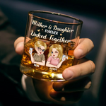 Custom Name Mother Daughter Gifts - Personalized Whiskey Glass