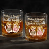 A Bond That Can Never Be Broken - Family Personalized Custom Whiskey Glass - Mother's Day, Gift For Mom, Daughter