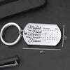 The Moment Your Heart Stopped, Mine Changed Forever - Memorial Personalized Custom Keychain - Sympathy Gift For Family Members