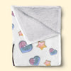 Forever Connected, Hand in Hand - Family Personalized Custom 3D Inflated Effect Printed Blanket - Mother's Day, Gift For Mom, Grandma