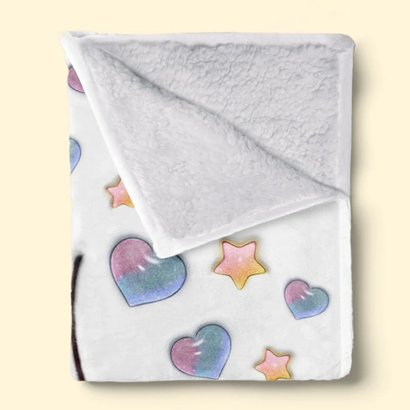 Forever Connected, Hand in Hand - Family Personalized Custom 3D Inflated Effect Printed Blanket - Mother's Day, Gift For Mom, Grandma