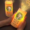 Custom Photo Forever A Light In Your Heart - Memorial Personalized Custom LED Projection Flameless Candle - Sympathy Gift For Family Members