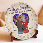 Custom Name Mother Daughter Gifts - Personalized Ceramic Plate