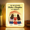 A Bond That Time Can’t Break - Family Personalized Custom LED Mirror Frame Lamp - Mother's Day, Gift For Mom, Daughter