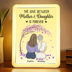 Custom Name Mother Daughter Gifts for Mom - Personalized Mirror LED Light