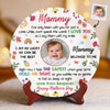 Custom Photo A Baby Fills The World With Love - Family Personalized Custom Ceramic Plate - Mother's Day, Baby Shower Gift, Gift For First Mom