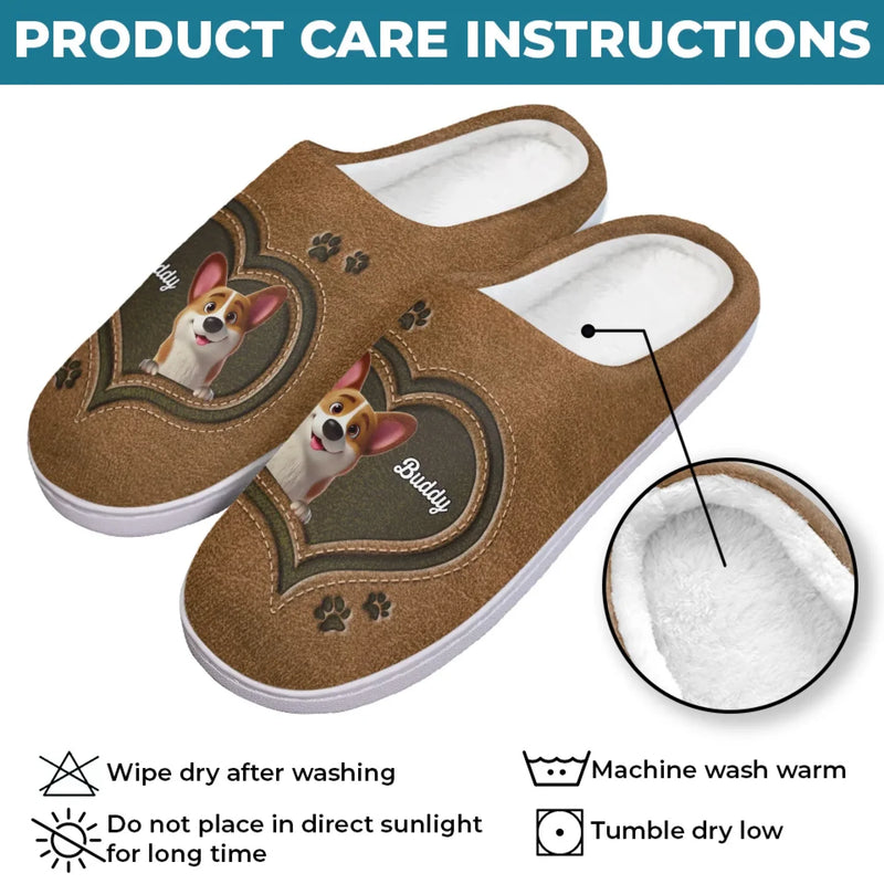 Every Step, A Pawfect Moment - Dog & Cat Personalized Custom Fluffy Slippers - Mother's Day, Gift For Pet Owners, Pet Lovers