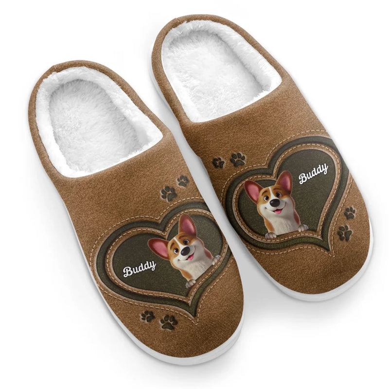 Every Step, A Pawfect Moment - Dog & Cat Personalized Custom Fluffy Slippers - Mother's Day, Gift For Pet Owners, Pet Lovers