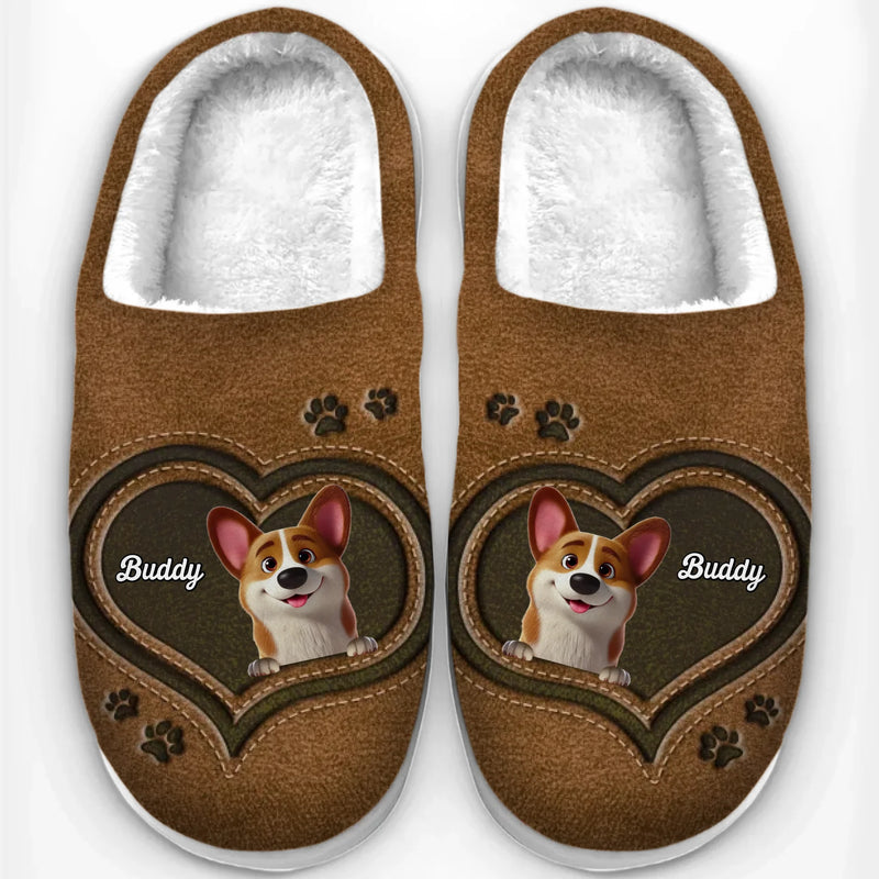 Every Step, A Pawfect Moment - Dog & Cat Personalized Custom Fluffy Slippers - Mother's Day, Gift For Pet Owners, Pet Lovers