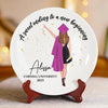 Your Journey Has Just Begun - Family Personalized Custom Ceramic Plate - Graduation Gift For Family Members, Siblings, Brothers, Sisters