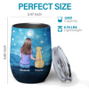 A Dog’s Love Is A Lifetime Gift - Dog Personalized Custom Wine Tumbler - Gift For Pet Owners, Pet Lovers