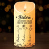 Blooming Side By Side, Forever Connected - Bestie Personalized Custom LED Candle - Gift For Best Friends, BFF, Sisters