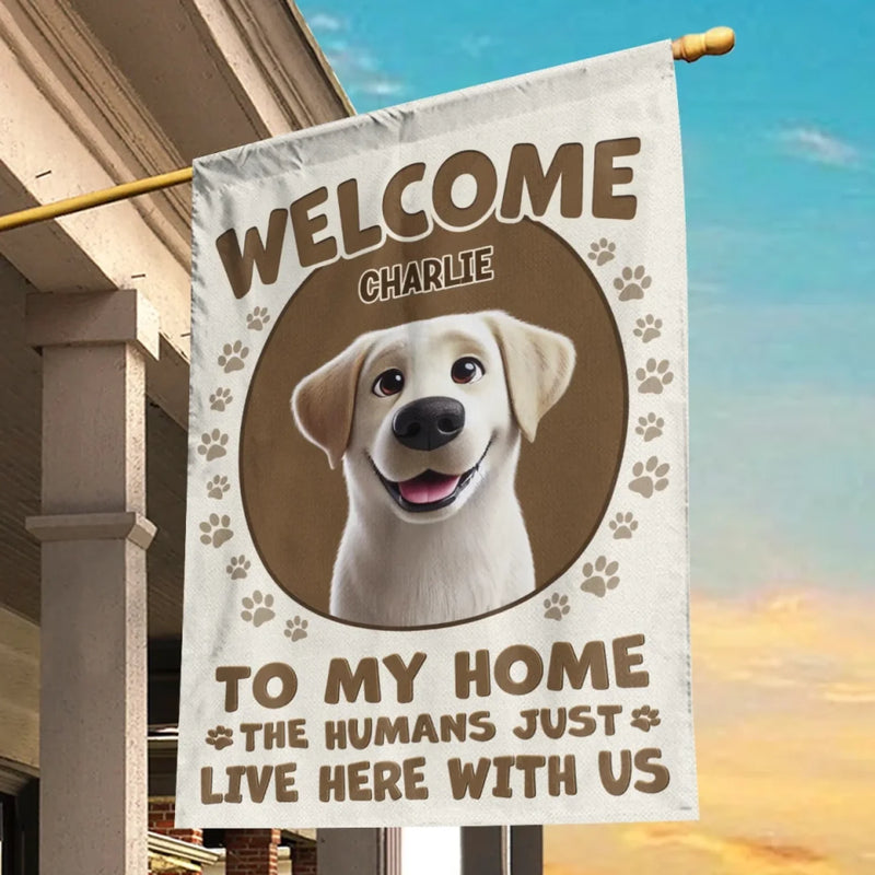 Furry Friends Make The Best Hosts - Dog Personalized Custom Flag - Gift For Pet Owners, Pet Lovers
