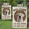 Furry Friends Make The Best Hosts - Dog Personalized Custom Flag - Gift For Pet Owners, Pet Lovers