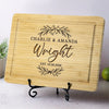 Cooking With Love - Couple Personalized Custom Engraved Wooden Cutting Board - Gift For Husband Wife, Anniversary