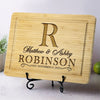 Where Love Always Grows - Couple Personalized Custom Engraved Wooden Cutting Board - Gift For Husband Wife, Anniversary