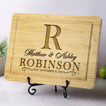 Custom Monogram Name Couple Gifts - Personalized Cutting Board