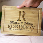 Custom Monogram Name Couple Gifts - Personalized Cutting Board