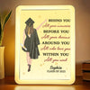 A New Chapter Begins - Family Personalized Custom LED Mirror Frame Lamp - Graduation Gift For Family Members, Siblings, Brothers, Sisters