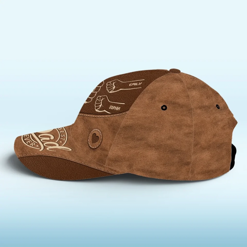 My First Superhero - Family Personalized Custom Hat, All Over Print Classic Cap - Father's Day, Gift For Dad, Grandpa