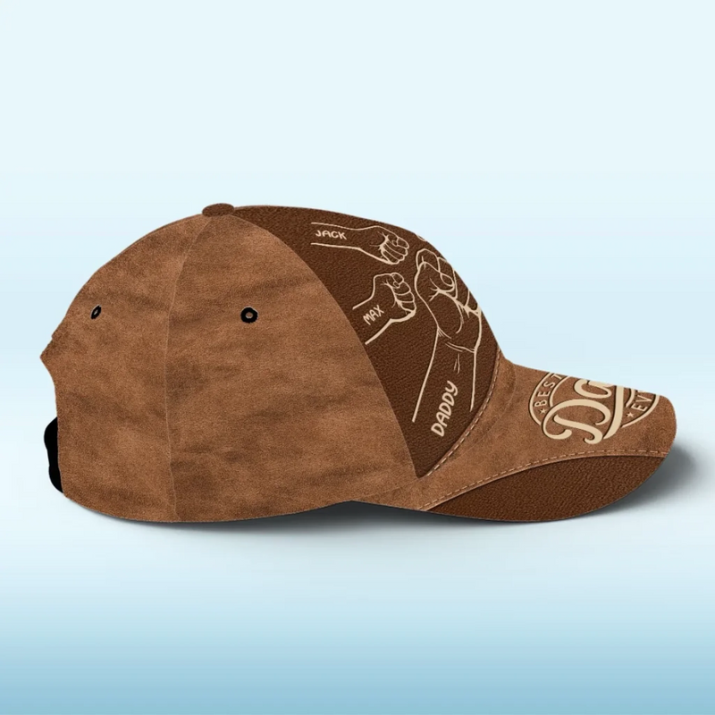 My First Superhero - Family Personalized Custom Hat, All Over Print Classic Cap - Father's Day, Gift For Dad, Grandpa