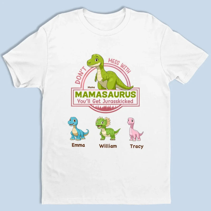 Jurassic Love, Jurassic Strength -  Family Personalized Custom Unisex T-shirt, Premium T-shirt, Hoodie - Mother's Day Gift For Mom, Grandma