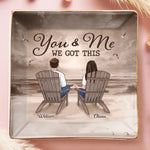 Custom Name Romantic Couple Gifts - Personalized Full-Print Jewelry Dish