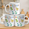 This Nanasaurus Roars With Love - Family Personalized Custom Mug - Mother's Day, Gift For Mom, Grandma