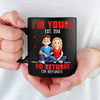 Stuck With Me Since The Beginning - Couple  Personalized Custom Black Mug - Gift For Husband Wife, Anniversary