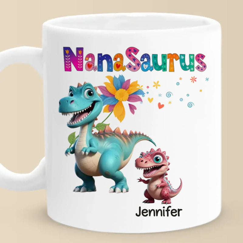 Custom Name Dinosaur Gifts for Kids - Personalized Mugs