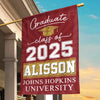 New Beginnings, Endless Possibilities - Family Personalized Custom Flag - Graduation Gift For Family Members, Siblings, Brothers, Sisters