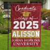 New Beginnings, Endless Possibilities - Family Personalized Custom Flag - Graduation Gift For Family Members, Siblings, Brothers, Sisters