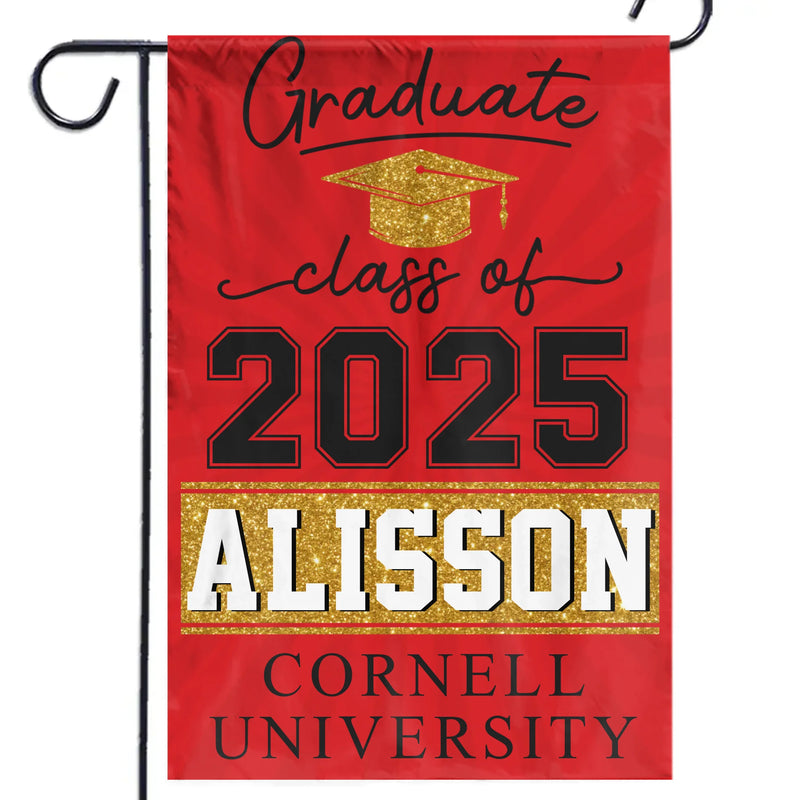 Custom Name Graduation Class of 2025 Gifts - Personalized Flag