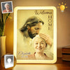 Custom Photo In Loving Memory, Forever With Us - Memorial Personalized Custom LED Mirror Frame Lamp - Sympathy Gift For Family Members